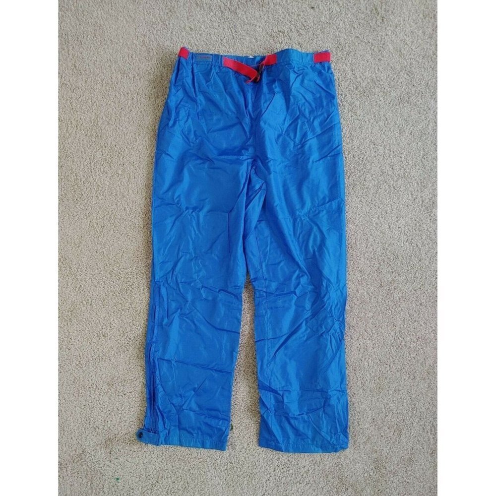 Columbia Vintage Nylon Windbreaker  Pants Men’s Size Large Blue Mesh Lined